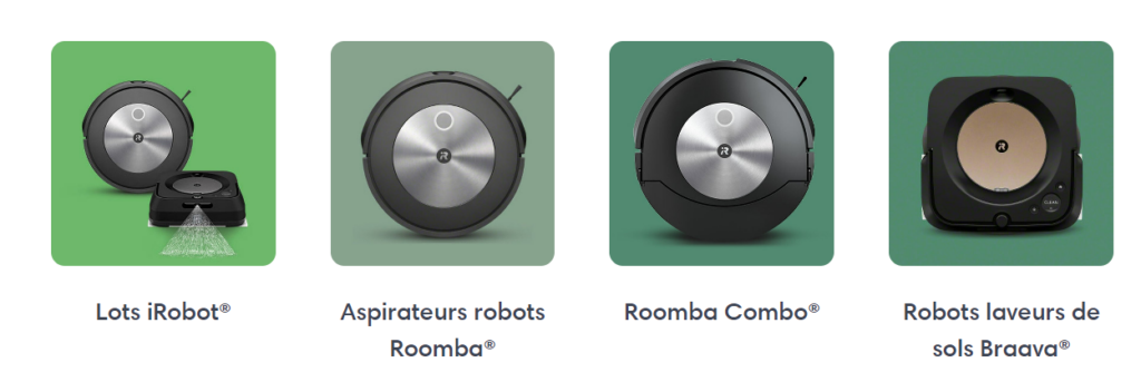 gamme robots irobot
